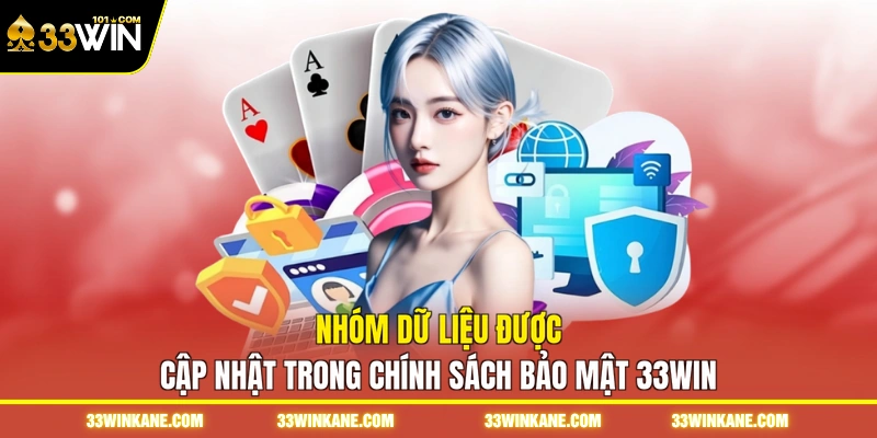 Chính Sách Bảo Mật 33WIN – Lá Chắn An Toàn Cho Hội Viên 2 Nhóm dữ liệu được cập nhật trong chính sách bảo mật 33WIN